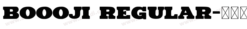 Boooji Regular字体转换